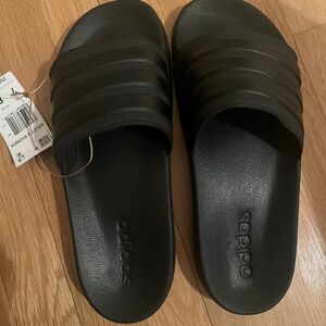 Adidas Adilette Shower Slides New Black Men 7 Women 8